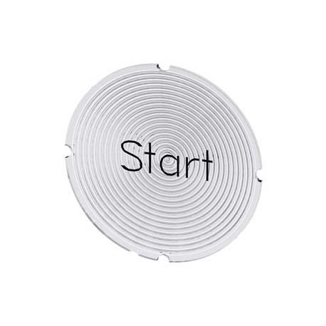 3SU1900-0AB71-0DT0 - 3SU1900-0AB71-0DT0 SIEMENS Inscription plate for illuminated pushbutton, round, milky with black font, with ..