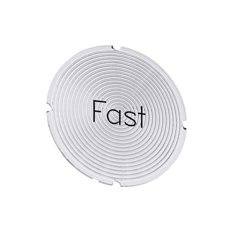 3SU1900-0AB71-0EE0 - 3SU1900-0AB71-0EE0 SIEMENS Inscription plate for illuminated pushbutton, round, milky with black font, with ..