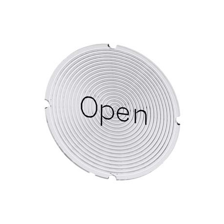 3SU1900-0AB71-0DW0 - 3SU1900-0AB71-0DW0 SIEMENS Inscription plate for illuminated pushbutton, round, milky with black font, with ..