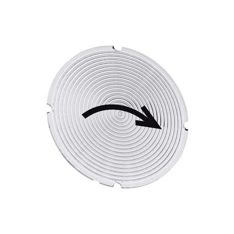 3SU1900-0AB71-0QT0 - 3SU1900-0AB71-0QT0 SIEMENS Inscription plate for illuminated pushbutton, round, milky with black font, with ..