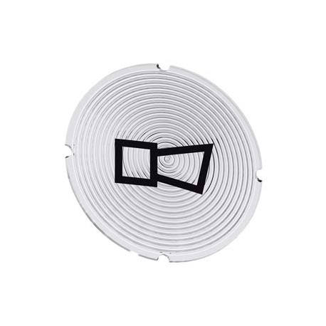 3SU1900-0AB71-0RB0 - 3SU1900-0AB71-0RB0 SIEMENS Inscription plate for illuminated pushbutton, round, milky with black font, with ..