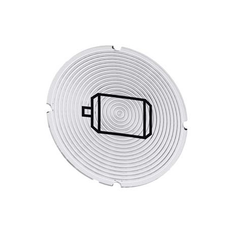 3SU1900-0AB71-0RA0 - 3SU1900-0AB71-0RA0 SIEMENS Inscription plate for illuminated pushbutton, round, milky with black font, with ..