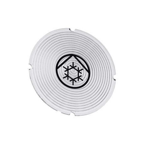 3SU1900-0AB71-0RE0 - 3SU1900-0AB71-0RE0 SIEMENS Inscription plate for illuminated pushbutton, round, milky with black font, with ..