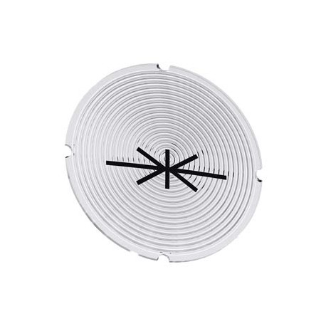 3SU1900-0AB71-0RF0 - 3SU1900-0AB71-0RF0 SIEMENS Inscription plate for illuminated pushbutton, round, milky with black font, with ..