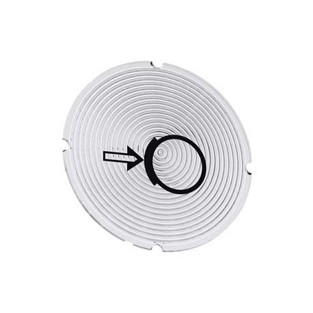 3SU1900-0AB71-0RH0 - 3SU1900-0AB71-0RH0 SIEMENS Inscription plate for illuminated pushbutton, round, milky with black font, with ..