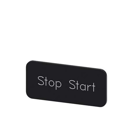 3SU1900-0AC16-0DC0 - 3SU1900-0AC16-0DC0 SIEMENS Labeling plate for snapping on or gluing to label holder, label size 12.5x27mm, b..