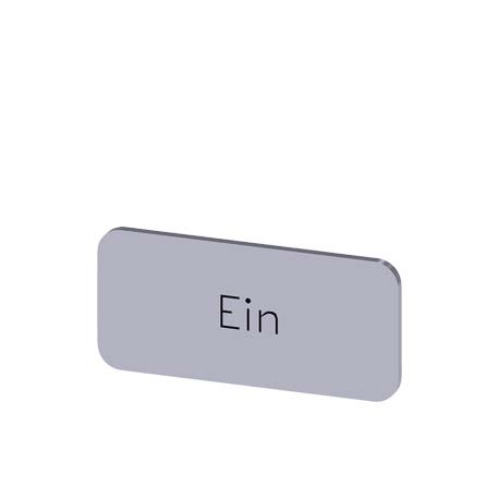 3SU1900-0AC81-0AB0 - 3SU1900-0AC81-0AB0 SIEMENS Labeling plate for snapping on or gluing, on label holder, label size 12.5x27 mm,..