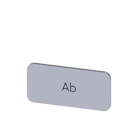 3SU1900-0AC81-0AE0 - 3SU1900-0AC81-0AE0 SIEMENS Labeling plate for snapping on or gluing, on label holder, label size 12.5x27 mm,..