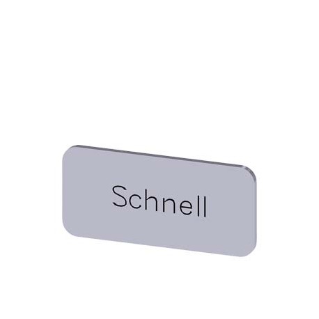 3SU1900-0AC81-0AM0 - 3SU1900-0AC81-0AM0 SIEMENS Labeling plate for snapping on or gluing, on label holder, label size 12.5x27 mm,..