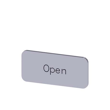 3SU1900-0AC81-0DW0 - 3SU1900-0AC81-0DW0 SIEMENS Labeling plate for snapping on or gluing to label holder, label size 12.5x27mm, s..