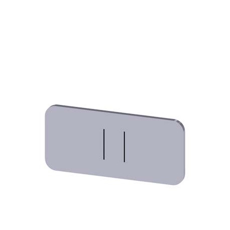 3SU1900-0AC81-0QC0 - 3SU1900-0AC81-0QC0 SIEMENS Labeling plate for snapping on or gluing to label holder, label size 12.5x27mm, s..