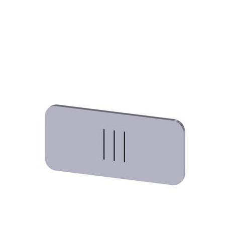 3SU1900-0AC81-0QD0 - 3SU1900-0AC81-0QD0 SIEMENS Labeling plate for snapping on or gluing to label holder, label size 12.5x27mm, s..