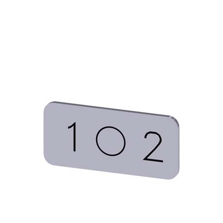 3SU1900-0AC81-0QL0 - 3SU1900-0AC81-0QL0 SIEMENS Labeling plate for snapping on or gluing to label holder, label size 12.5x27mm, s..