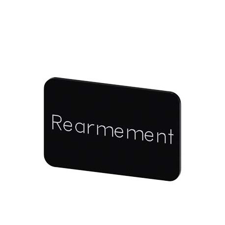 3SU1900-0AD16-0GV0 - 3SU1900-0AD16-0GV0 SIEMENS Labeling plate for snapping on or gluing on label holder, Label size 17.5 x 27 mm..