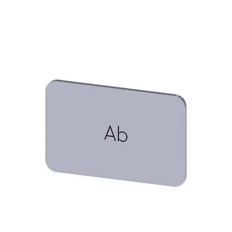 3SU1900-0AD81-0AE0 - 3SU1900-0AD81-0AE0 SIEMENS Labeling plate for snapping on or gluing, on label holder, label size 17.5 x 27 m..