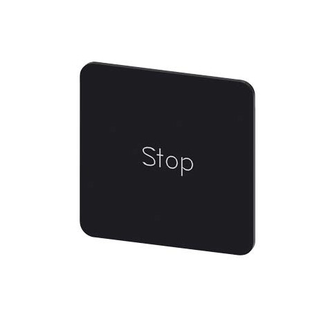 3SU1900-0AE16-0DS0 - 3SU1900-0AE16-0DS0 SIEMENS Labeling plate for snapping on or gluing on label holder, Label size 27x27 mm, bl..