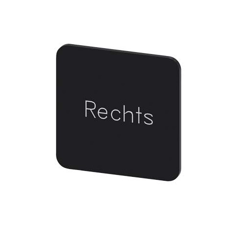 3SU1900-0AF16-0AH0 - 3SU1900-0AF16-0AH0 SIEMENS Labeling plate for gluing on enclosure, label size 22x22 mm, black label, white f..