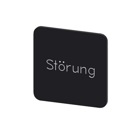 3SU1900-0AF16-0AQ0 - 3SU1900-0AF16-0AQ0 SIEMENS Labeling plate for gluing on enclosure, label size 22x22 mm, black label, white f..