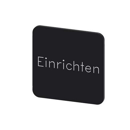 3SU1900-0AF16-0AR0 - 3SU1900-0AF16-0AR0 SIEMENS Labeling plate for gluing on enclosure, label size 22x22 mm, black label, white f..