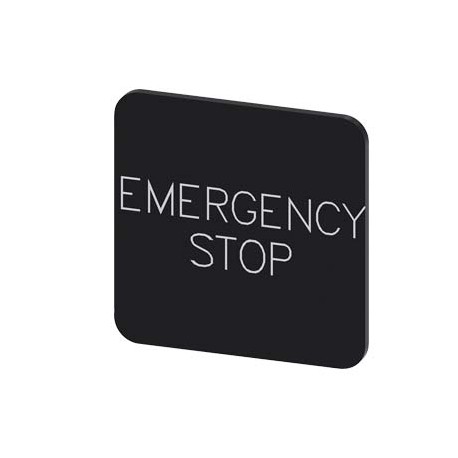 3SU1900-0AF16-0DA0 - 3SU1900-0AF16-0DA0 SIEMENS Labeling plate for gluing on enclosure, label size 22x22 mm, black label, white f..