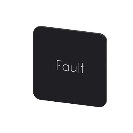 3SU1900-0AF16-0EC0 - 3SU1900-0AF16-0EC0 SIEMENS Labeling plate for gluing on enclosure, label size 22x22 mm, black label, white f..