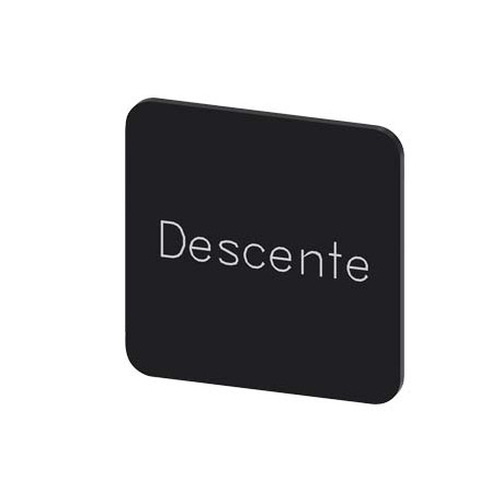 3SU1900-0AF16-0GD0 - 3SU1900-0AF16-0GD0 SIEMENS labeling plate for gluing on enclosure, label size 22 x 22 mm, black label, white..