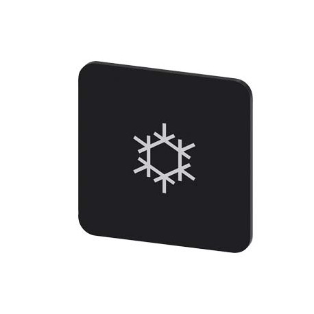 3SU1900-0AF16-0RW0 - 3SU1900-0AF16-0RW0 SIEMENS Labeling plate for gluing on enclosure, Label size 22x22 mm, black label, white f..