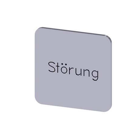 3SU1900-0AF81-0AQ0 - 3SU1900-0AF81-0AQ0 SIEMENS Labeling plate for gluing on enclosure, label size 22x22 mm, silver label, black ..