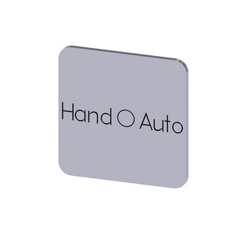 3SU1900-0AF81-0DD0 - 3SU1900-0AF81-0DD0 SIEMENS Labeling plate for gluing on enclosure, label size 22x22 mm, silver label, black ..