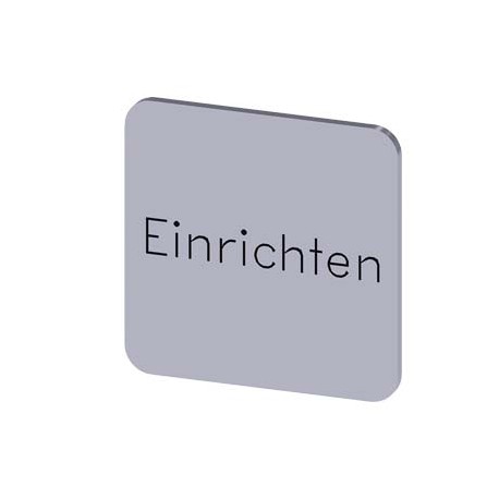 3SU1900-0AF81-0AR0 - 3SU1900-0AF81-0AR0 SIEMENS Labeling plate for gluing on enclosure, label size 22x22 mm, silver label, black ..