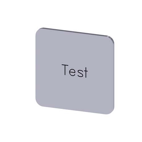 3SU1900-0AF81-0DV0 - 3SU1900-0AF81-0DV0 SIEMENS Labeling plate for gluing on enclosure, label size 22x22mm, silver label, black f..