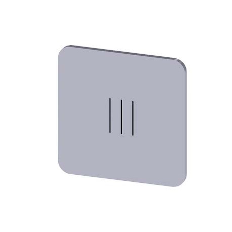 3SU1900-0AF81-0QD0 - 3SU1900-0AF81-0QD0 SIEMENS Labeling plate for gluing on enclosure, label size 22x22mm, silver label, black f..