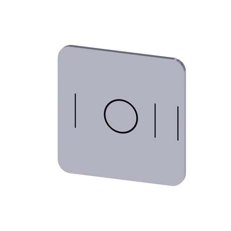 3SU1900-0AF81-0QK0 - 3SU1900-0AF81-0QK0 SIEMENS Labeling plate for gluing on enclosure, label size 22x22mm, silver label, black f..