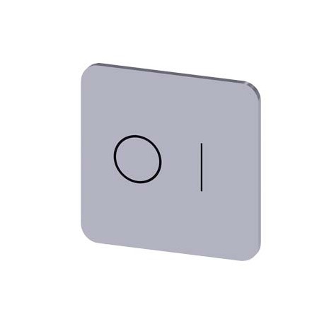 3SU1900-0AF81-0QG0 - 3SU1900-0AF81-0QG0 SIEMENS Labeling plate for gluing on enclosure, label size 22x22mm, silver label, black f..