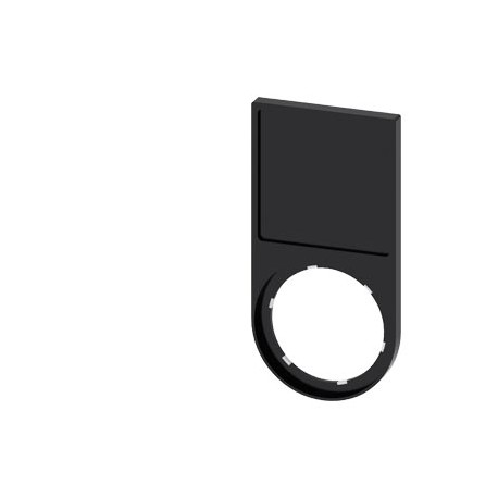3SU1900-0AJ10-0AA0 - 3SU1900-0AJ10-0AA0 SIEMENS Label holder, 22mm, flat, Frame rounded off at the bottom black, for labeling pla..