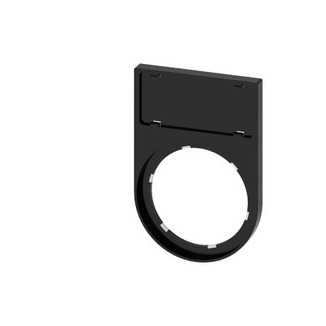 3SU1900-0AR10-0AA0 - 3SU1900-0AR10-0AA0 SIEMENS Label holder, 22mm, flat, Frame rounded off at the bottom black, for labeling pla..