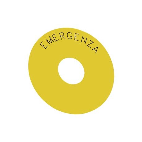 3SU1900-0BC31-0JA0 - 3SU1900-0BC31-0JA0 SIEMENS Backing plate round, for EMERGENCY STOP mushroom pushbutton, yellow, self-adhesiv..