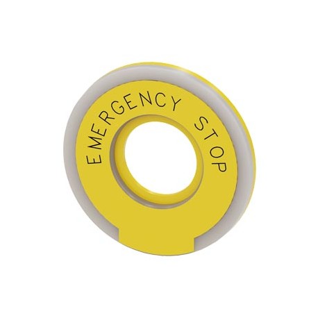 3SU1901-0BD31-0DA0 - 3SU1901-0BD31-0DA0 SIEMENS Washer round for EMERGENCY STOP mushroom pushbutton, yellow, illuminated, thickne..