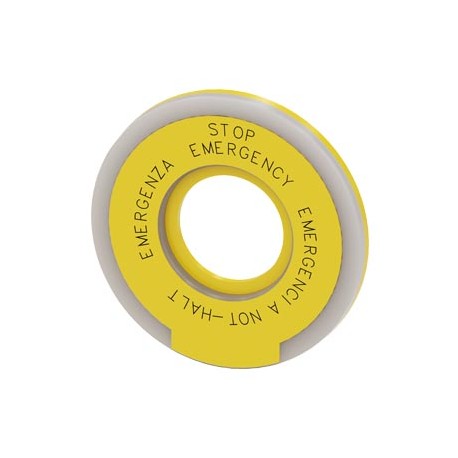 3SU1901-0BD31-0NB0 - 3SU1901-0BD31-0NB0 SIEMENS Washer round for EMERGENCY STOP mushroom-type actuator, yellow, illuminated, thic..