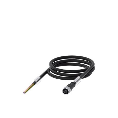 3SX5601-2GA05 - 3SX5601-2GA05 SIEMENS Connection cable 8-pole Free cable end, 5 m long, straight socket M12, for 2 A and 30 ..