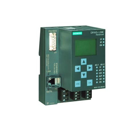 6GK1415-2BA20 - 6GK1415-2BA20 SIEMENS SIMATIC NET, DP/AS-Interface Link advanced, Gateway PROFIBUS DP/AS-Interface with mast..