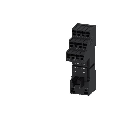LZS:PT7874P - LZS:PT7874P SIEMENS Plug-in socket for PT relay 4 changeover contacts with logic isolation Spring-type termi..