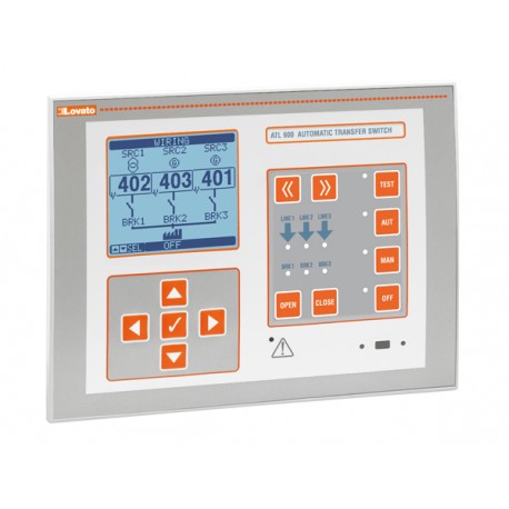 ATL900 - ATL900 LOVATO AUTOMATIC TRANSFER SWITCH CONTROLLER WITH OPTICAL PORT FOR 3 POWER SOURCES (180X240MM), POWER ..