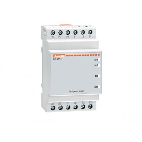 ATLDPS1 - ATLDPS1 LOVATO DUAL POWER SUPPLY MODULE FOR MEASUREMENT AND CONTROL OF VOLTAGES PRESENT AT SUPPLY INPUTS TO ..