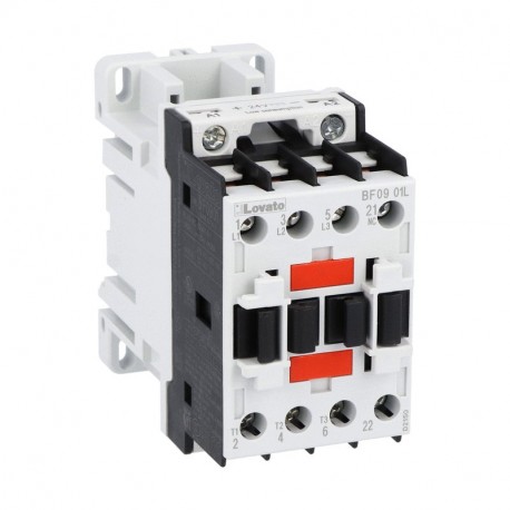 BF0901L024 - BF0901L024 LOVATO THREE-POLE CONTACTOR, IEC OPERATING CURRENT IE (AC3) 9A, DC COIL LOW CONSUMPTION, 24VDC, 1..