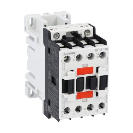 BF1810D024 - BF1810D024 LOVATO THREE-POLE CONTACTOR, IEC OPERATING CURRENT IE (AC3) 18A, DC COIL, 24VDC, 1NO AUXILIARY CO..