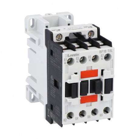 BF18T0L024 - BF18T0L024 LOVATO FOUR-POLE CONTACTOR, IEC OPERATING CURRENT ITH (AC1) 32A, DC COIL LOW CONSUMPTION, 24VDC, ..
