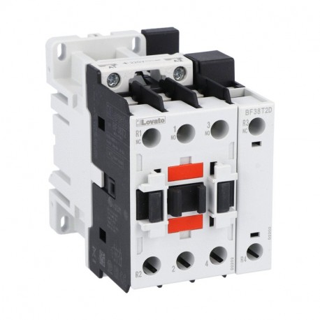 BF38T2D012 - BF38T2D012 LOVATO FOUR-POLE CONTACTOR, IEC OPERATING CURRENT ITH (AC1) 56A, DC COIL, 12VDC, 2NO AND 2NC