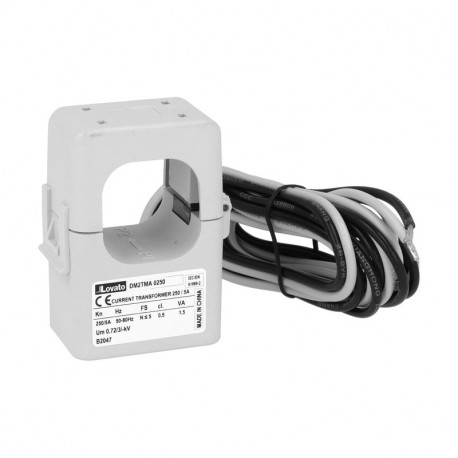 DM2TMA0250 - DM2TMA0250 LOVATO CURRENT TRANSFORMER, COMPACT PREWIRED SPLIT-CORE, 36X36MM HOLE, 250A