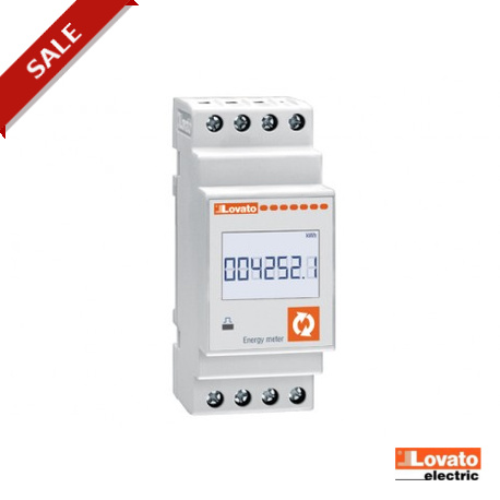 DMED130 - DMED130 LOVATO ELECTRIC ENERGY METER, SINGLE PHASE, EXPANDABLE, 63A DIRECT CONNECTION, 2U, MULTI-MEASUREMEN..